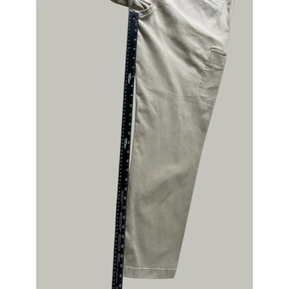 L.L. Bean Mens Beige Utility Cargo Pants With Side Pockets & Belt Loops - Picture 4 of 13